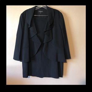 Ann Taylor black skirt suit size 14